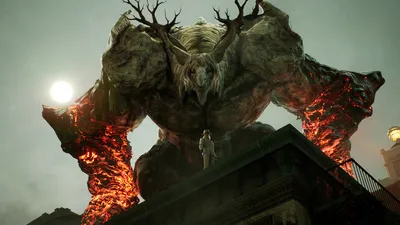 Screenshot showing beast companion combat in Rhapsody in Scarlet